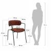 Набор из 2 стульев Bradex Home Ant RF 0832P терракотовый букле фото 11
