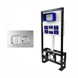 Система инсталляции для унитазов Bettoserb Sava Free Standing SFS40006473 клавиша смыва хром глянцевый