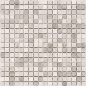 Мозаика LeeDo Pietrine 4 Travertino Silver Pol (1.5x1.5) 30.5x30.5