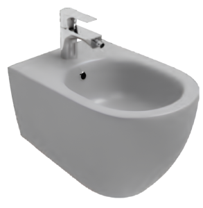Биде подвесное Isvea Infinity 10NF41001SV-2V серый камень матовый