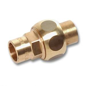 Сгон Sanha 4330, ВП-ВП, с плоским уплотнением, бронза, 35