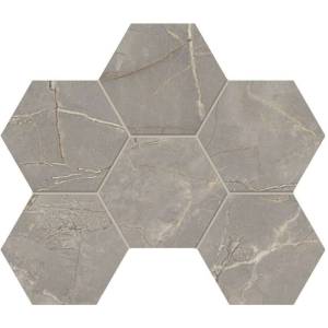 Мозаика Estima Bernini 67342 Mosaic/BR03_NS/25x28,5/Hexagon Hexagon Grey неполированная 25x28.5