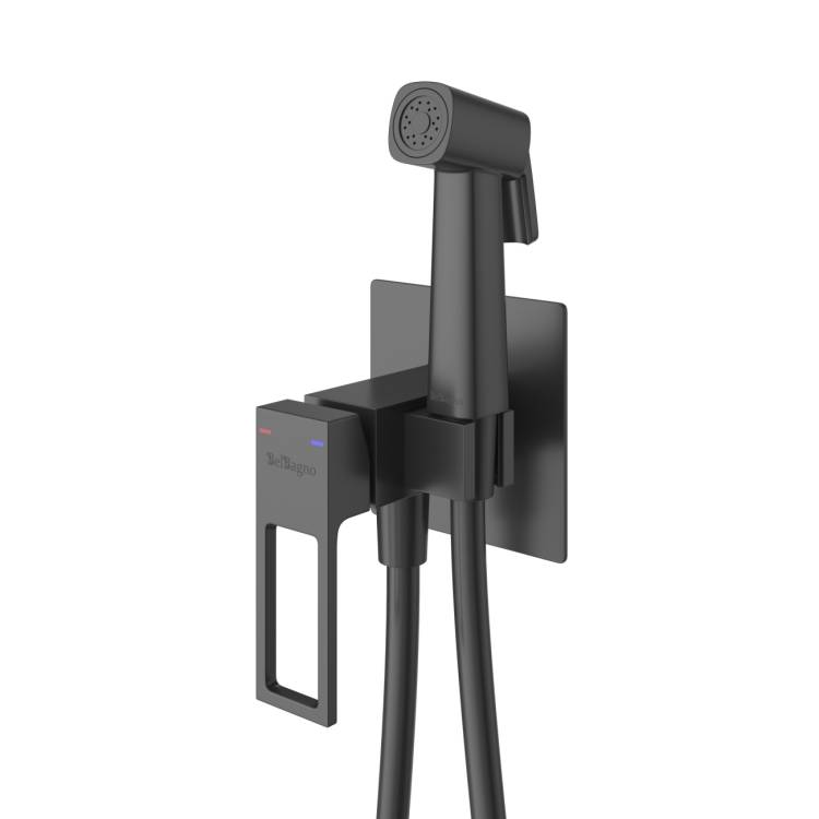 Гигиенический душ со смесителем BelBagno Luce LUC-HGN-NERO