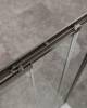 Душевой уголок Cezares Molveno MOLVENO-AHF-31-100/90-C-GM-IV профиль оружейная сталь, стекло прозрачное, 100x90x195 фото 3