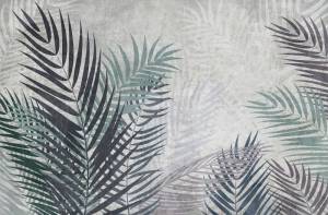 3D Фотообои Artegrafico «Листья пальмы в сдержанных тонах» MN-024 песок