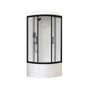 Душевая кабина Royal Bath BK RB90BK1-M-BL профиль черный, стекло прозрачное, 90x90x217