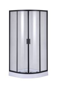 Душевой уголок Taliente TA-09091-1CB профиль матовый черный, стекло прозрачное, 90x90x195