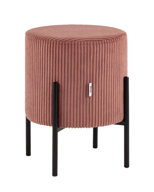 Пуф Stool Group Кейси vd-keysi-cl-coral коралловый, велюр рельефный