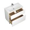 Тумба под раковину Uncoria Ариль 85 58517 белый, дуб сонома фото 2