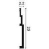 Плинтус Orac Decor Modern SX181 200x2.2x20 фото 2