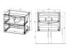 Тумба с раковиной Vincea Mia Slim VMC-2MC800S1VO Коричневый фото 2