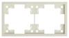 Двухместная рамка Rikett Standart 35820 MC кремовый сатин