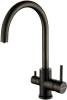 Комплект Paulmark Lassan PM304444-GM вороненая сталь + Смеситель Paulmark Essen Es213211-GM для кухонной мойки, вороненая сталь фото 4