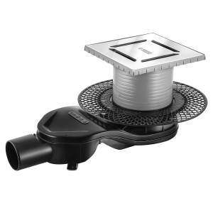 Душевой трап Berges Wasserhaus Platz Norma 90159 150х150, матовый хром