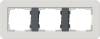 Рамка 3-постовая Gira E3 светло-серый/антрацит 0213421