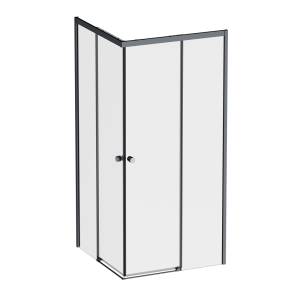Душевой уголок AM.PM X-Joy W94G-403-9090-BТ Square Slide 90х90, черный, прозрачное
