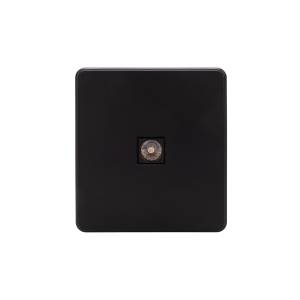 ТВ-розетка Kranz Round KR-78-0723-3 оникс