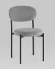 Набор из 4 стульев Stool Group Бриф SN AV 477-C83-9005-K X4 серый, велюр фото 2
