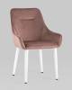 Стул Stool Group Диана MC101-2 KD HLR-44 пыльно-розовый ножки белые, велюр фото 2