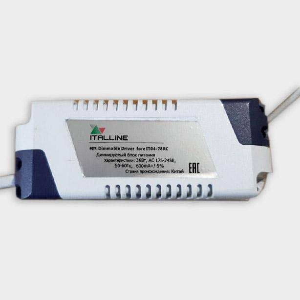 Диммируемый драйвер Italline Driver Driver for IT04-78RC