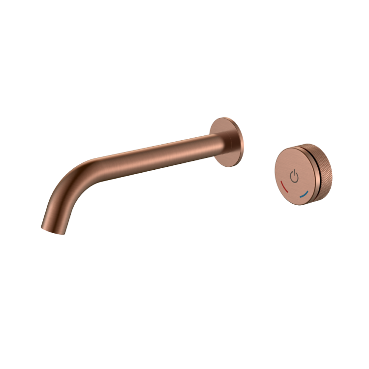 Смеситель для раковины Boheme Tech 158/2-CB автоматический, Copper Brushed