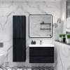 Тумба с раковиной Art&Max Family-M Family-M-750-2C-SO-HC подвесная, hard coal фото 2