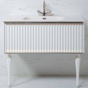 Тумба под раковину Armadi Art Vallessi Avantgarde 843-100-WCR 100 белая хром
