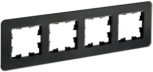 Рамка 4-постовая IEK Brite BR-M42-G-41-K02 черный