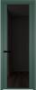 Межкомнатная дверь Profil Doors 2 AGP цвет профиля Зеленый воск, стекло безопасное 6 мм черное тонированное 600x2000