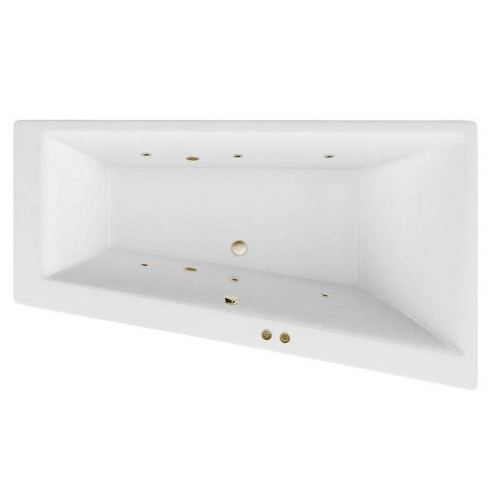 Акриловая ванна Excellent Sfera Slim 170x100 (правая) "SOFT" (бронза)