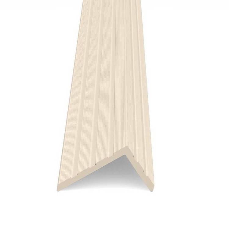 Уголок Lecole ДПК декоративный Wide Жемчужно-белый 3000x60x40