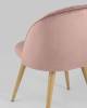 Набор из 4 стульев Stool Group Лион Страйпс DC-69030G HLR-44 X4 розовый фото 7