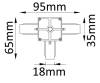 Соединитель T-образный однофазный Crystal Lux CLT 0.211 03 WH фото 2