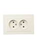 Розетка 2-местная с защитными шторками IEK Brite BR-R23-10-K10-F бежевый фото 5