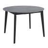 Стол Bradex Home Oslo FR 0835 бетон портленд, чёрный 110(140)x110x76