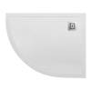 Поддон для душа BelBagno Uno TRAY-MR-UNO-RH-120/90-550-35-W-R-CR с сифоном и декоративной накладкой, белый, 120x90