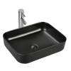 Раковина Sintesi SIN-LVB-APP-409BM накладная, 50 см, черная матовая