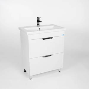 Тумба с раковиной Viant Лима VLIM70CO-T2Y 425x655x820 2 ящика