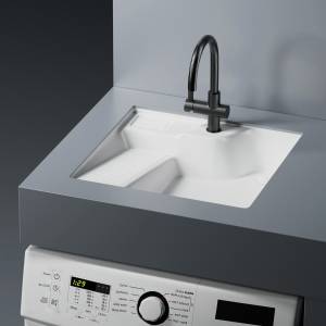 Раковина Abber Rechteck AC2224L 54.5 см, белая