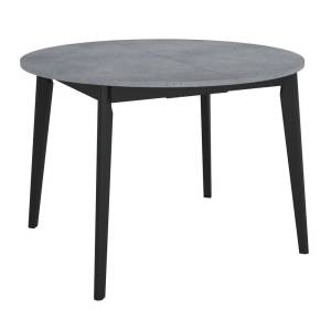 Стол Bradex Home Oslo FR 0835 бетон портленд, чёрный 110(140)x110x76