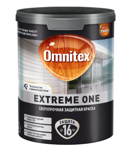 Краска для деревянных фасадов Omnitex Extreme One база BW полуматовая 2.5 л