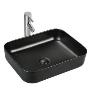 Раковина Sintesi SIN-LVB-APP-409BM накладная, 50 см, черная матовая