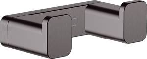 Крючок Hansgrohe AddStoris 41755340 двойной, шлифованный черный хром