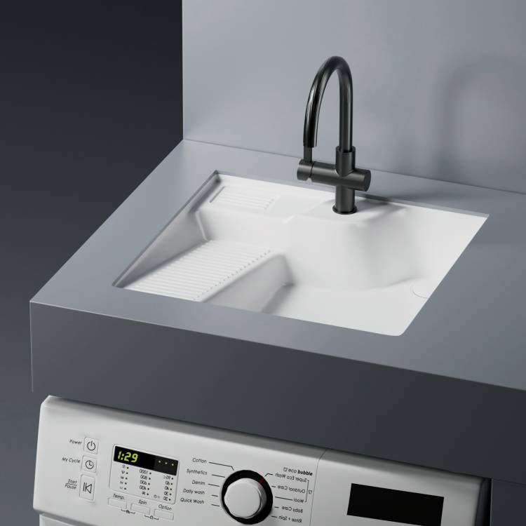 Раковина Abber Rechteck AC2224L 54.5 см, белая