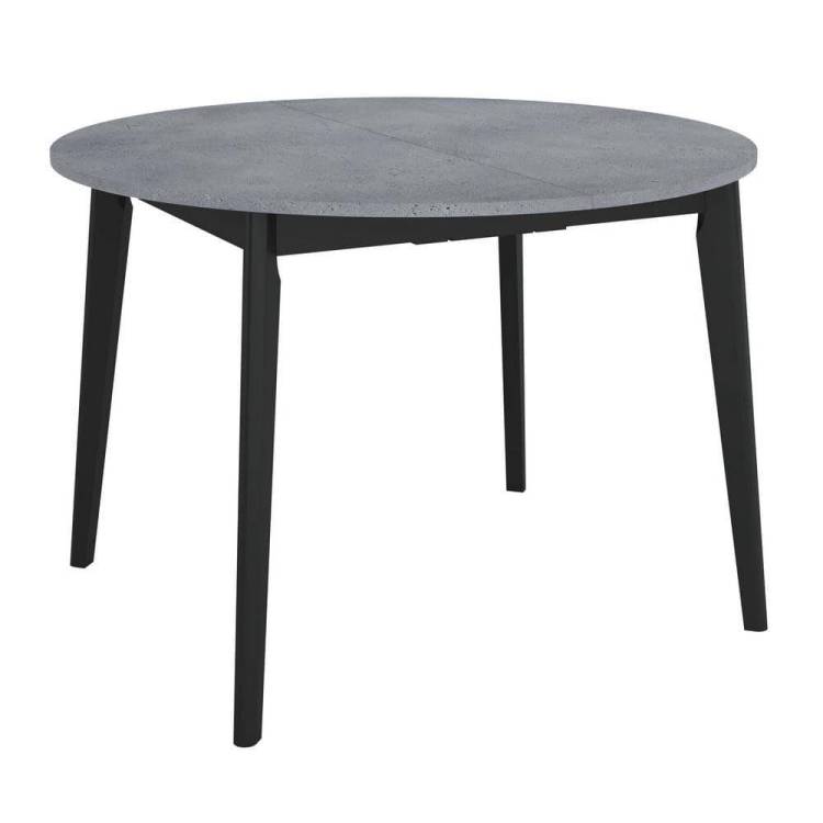 Стол Bradex Home Oslo FR 0835 бетон портленд, чёрный 110(140)x110x76