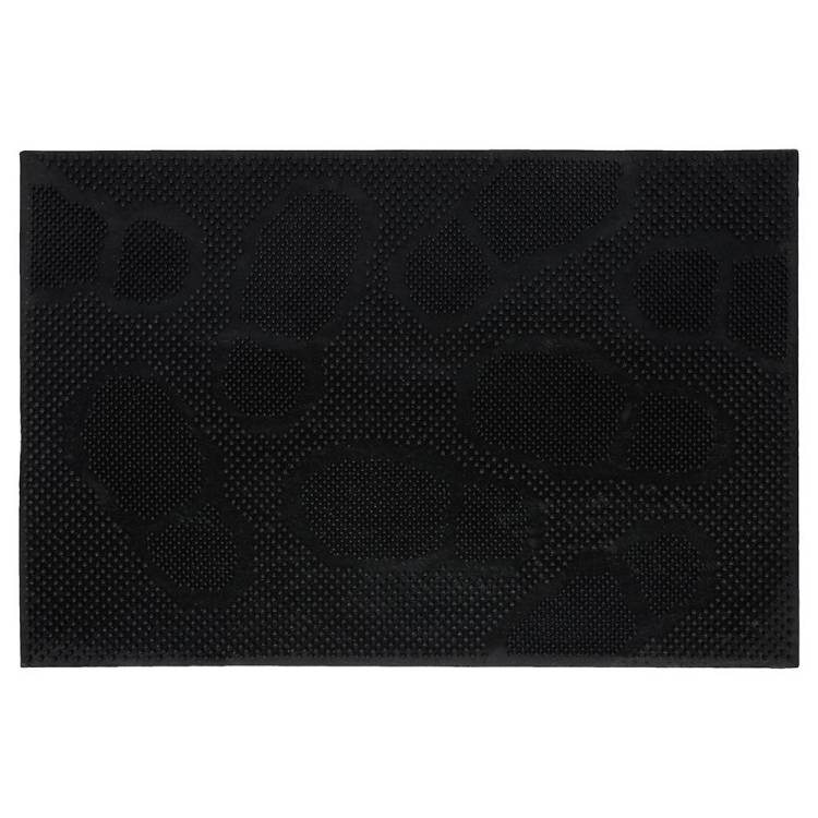 Коврик Vortex 22462 Следы черный 40x60 см