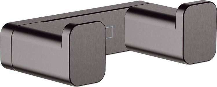 Крючок Hansgrohe AddStoris 41755340 двойной, шлифованный черный хром
