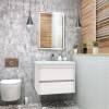 Мебель для ванной Art&Max Family 75, подвесная, Bianco Lucido