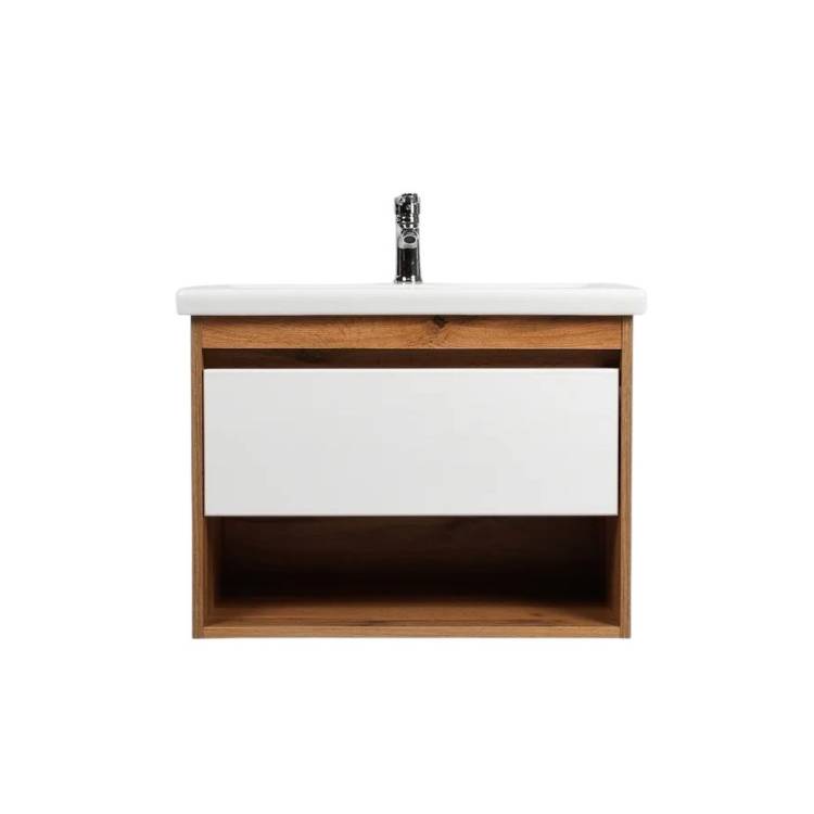 Тумба с раковиной Viant Бостон VBOS60CO-T1YP 430x560x500 1 ящик подвесная