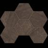 Мозаика Estima Gabbro 39873 Mosaic/GB04_NR/25x28,5/Hexagon Brown 25x28.5